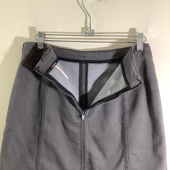 Free People Denim Grey Mini Skirt - Picture 3 of 6